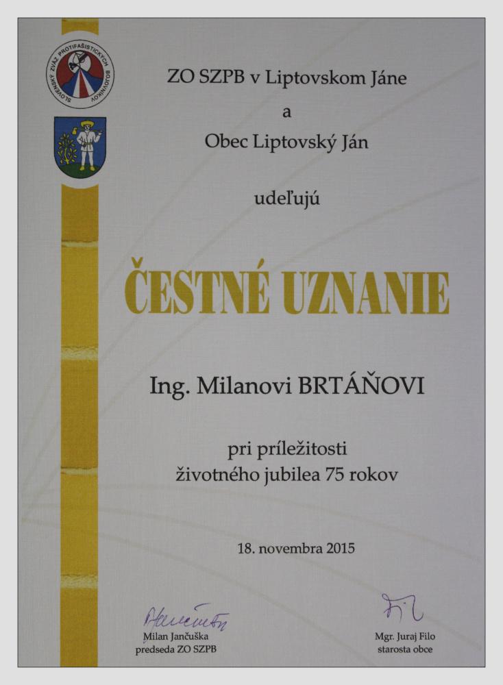 Fotogaléria 18.11.2015 - Čestné uznanie p. Brtáň (25) 18.11.2015 - Čestné uznanie p. Brtáň