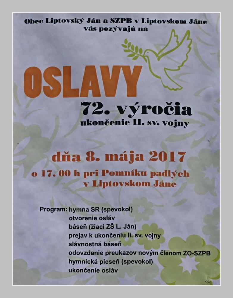 Fotogaléria 8.5.2017 - 72.výročie ukončenia vojny (28) 8.5.2017 - 72.výročie ukončenia vojny