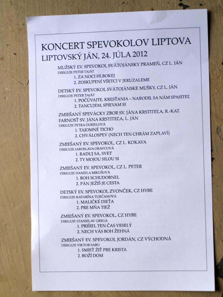 Fotogaléria 24.7.2012 - Koncert spevokolov Liptova (38) 24.7.2012 - Koncert spevokolov Liptova