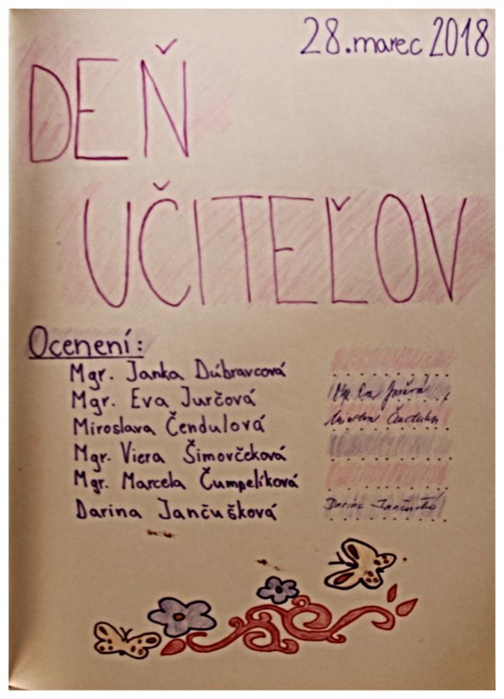 Fotogaléria 28.3.2018 - Deň učiteľov (29) 28.3.2018 - Deň učiteľov