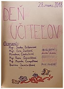 Deň učiteľov - 1 (autor: Juraj Záborský) Deň učiteľov - 1 (autor: Juraj Záborský)