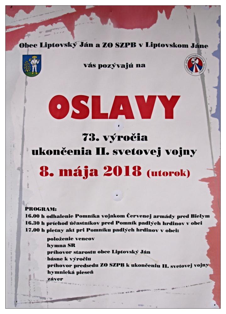 Fotogaléria 8.5.2018 - Oslavy 73. výročia ukončenia 2.svetovej vojny (50) 8.5.2018 - Oslavy 73. výročia ukončenia 2.svetovej vojny