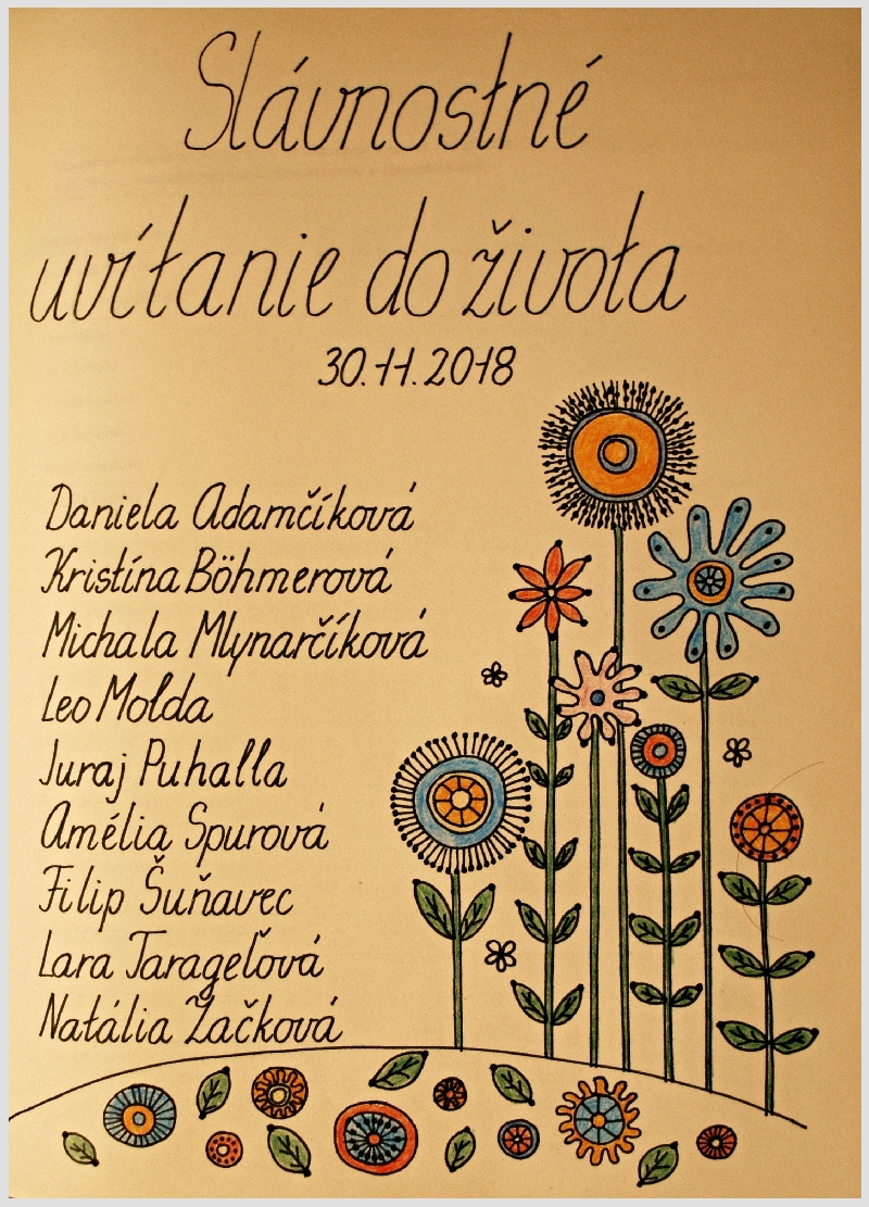 Fotogaléria 30.11.2018 Uvítanie detí do života (55) 30.11.2018 Uvítanie detí do života